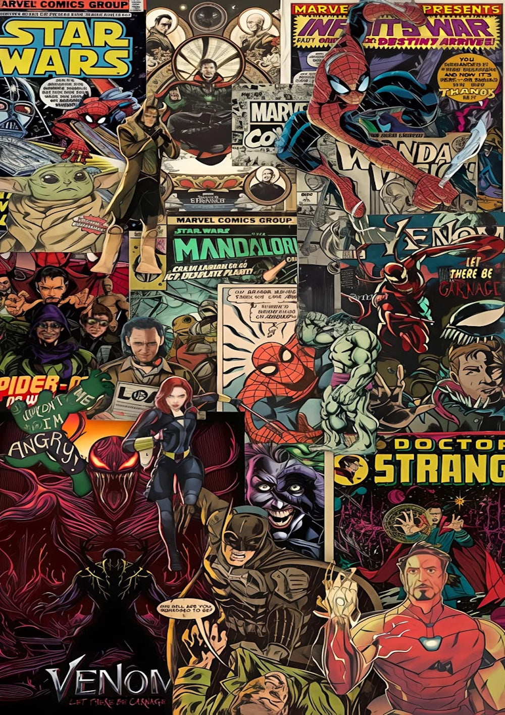 Spider-Man Villains Comic Poster